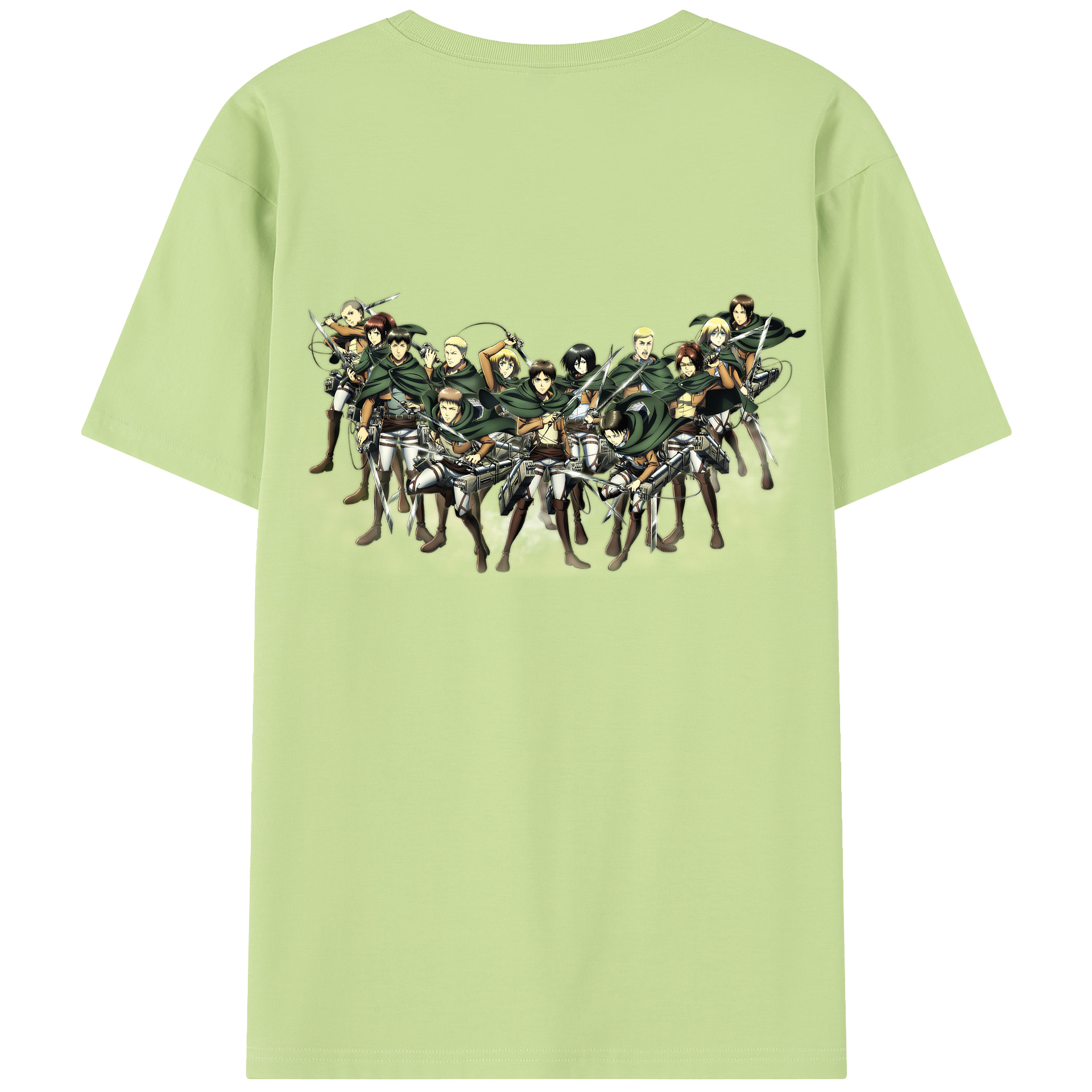 （画像用） 進撃の巨人 Attack on Titan 綿100％半袖Tシャツ（背面プリント）